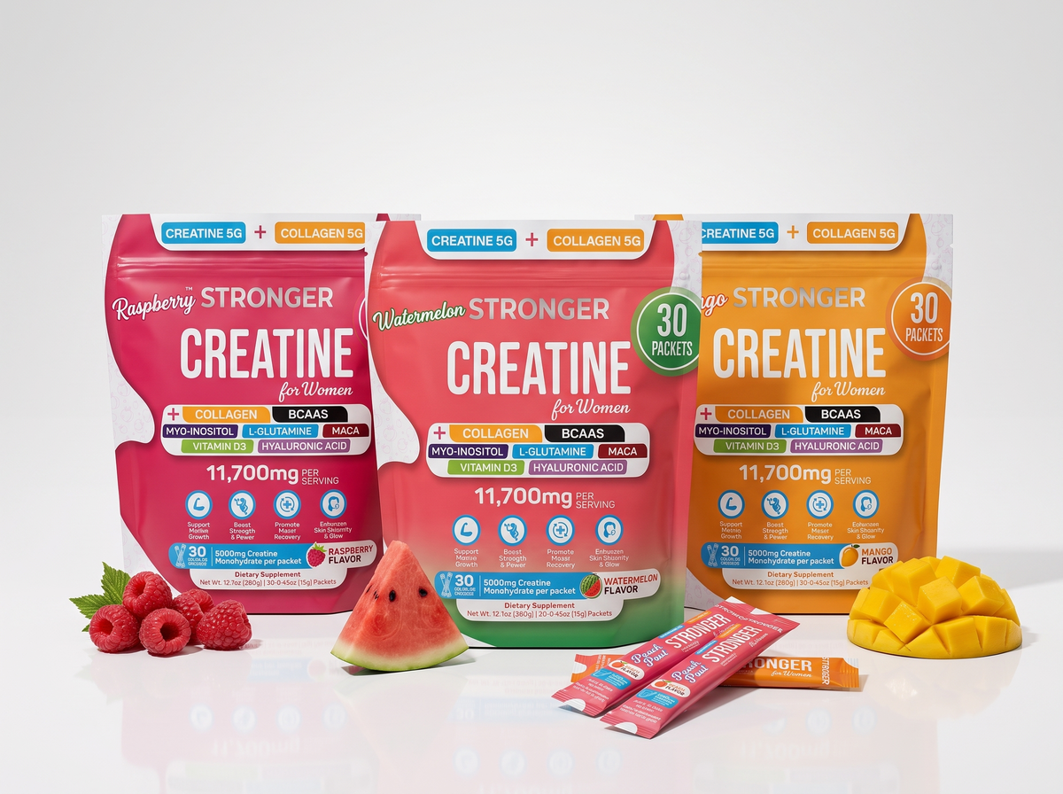 STRONGER Creatine+ for Women 3 flavors