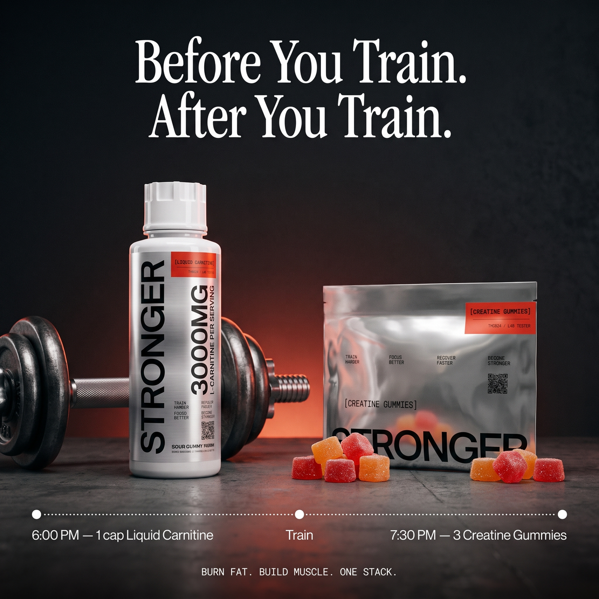 Before you train, after you train — the STRONGER stack