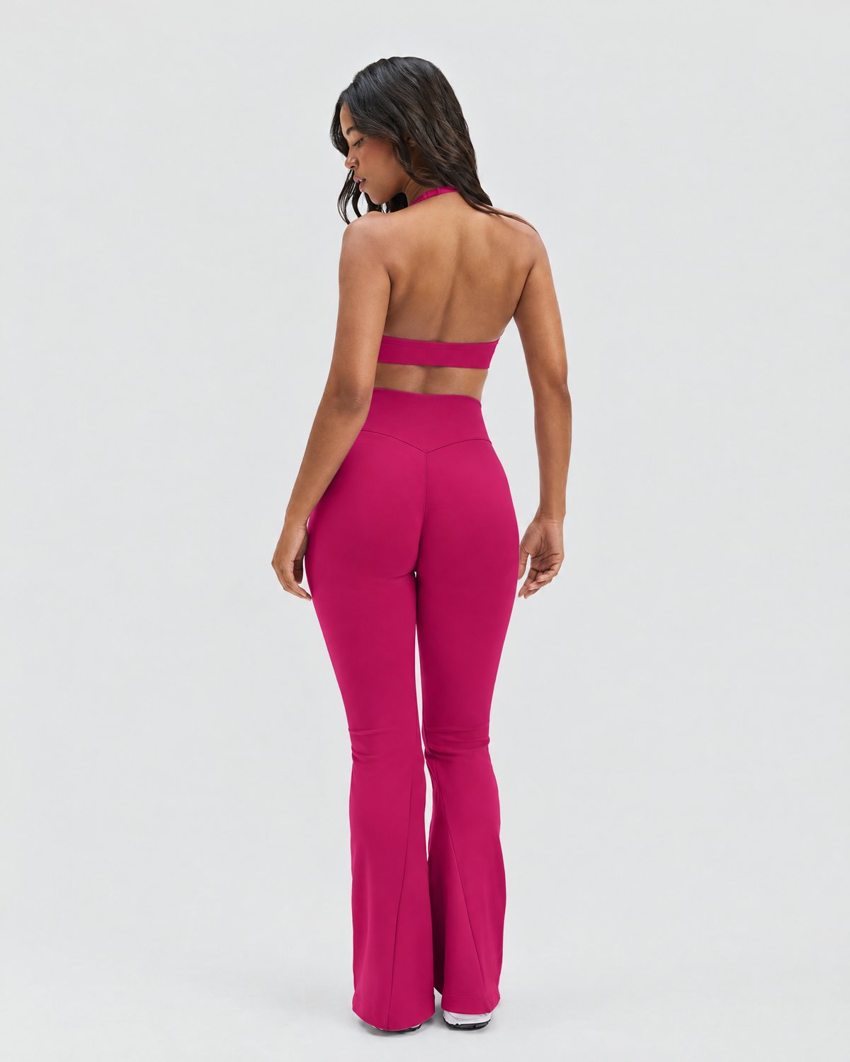 STRONGER Sculpt Flare Pants in Fuchsia