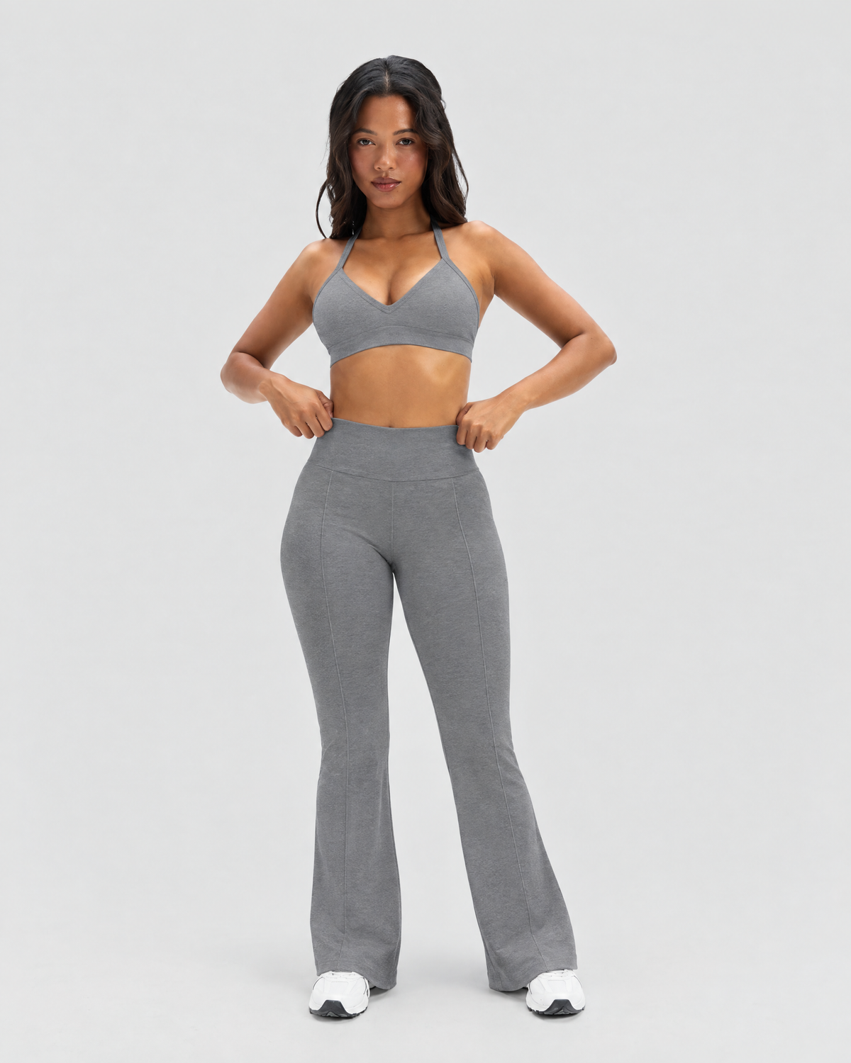 STRONGER Sculpt Flare Pants in Stone