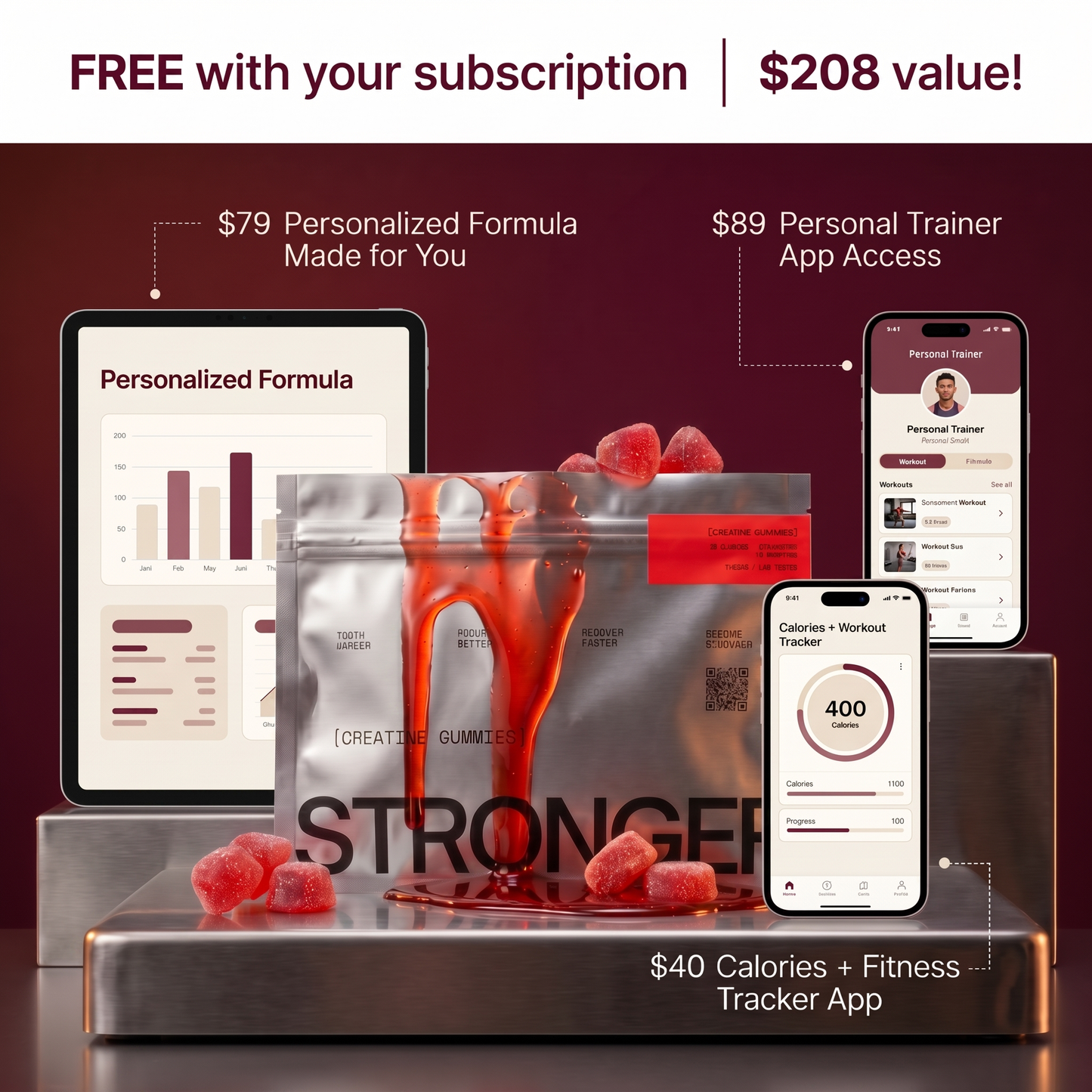 STRONGER ®  MEN CREATINE