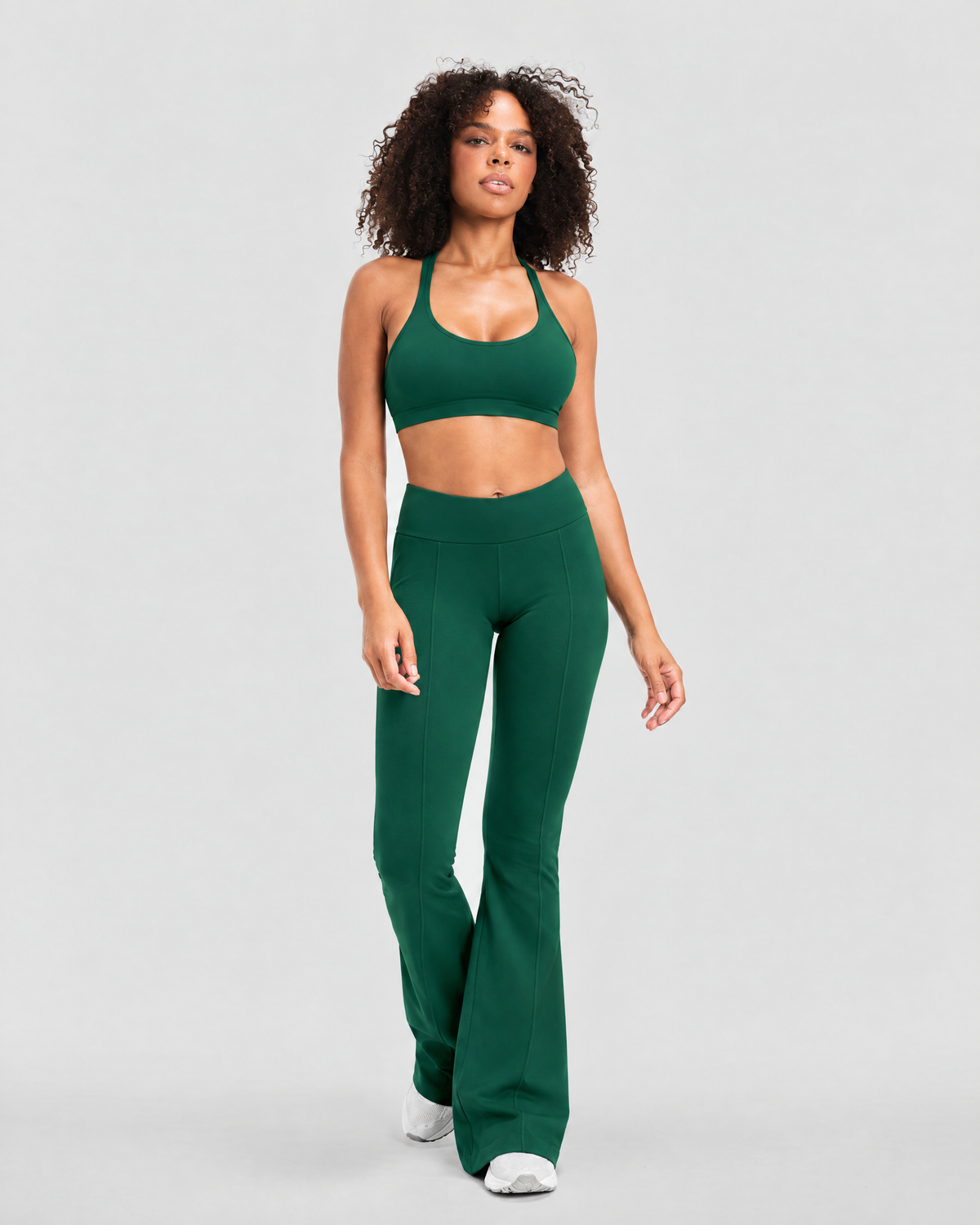 STRONGER Sculpt Flare Pants in Emerald